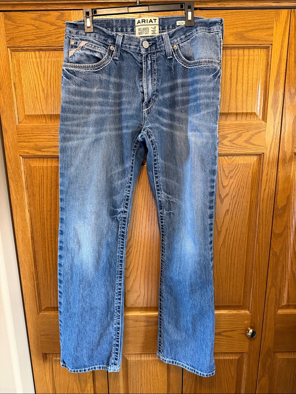 Ariat Men's Relaxed Vintage Blue Jeans-34/36 waist 32” inseam